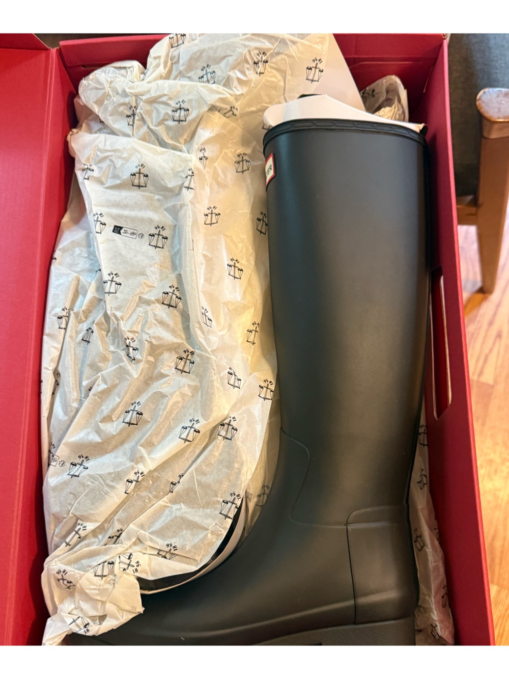 Hunter Boots Black Sz 7